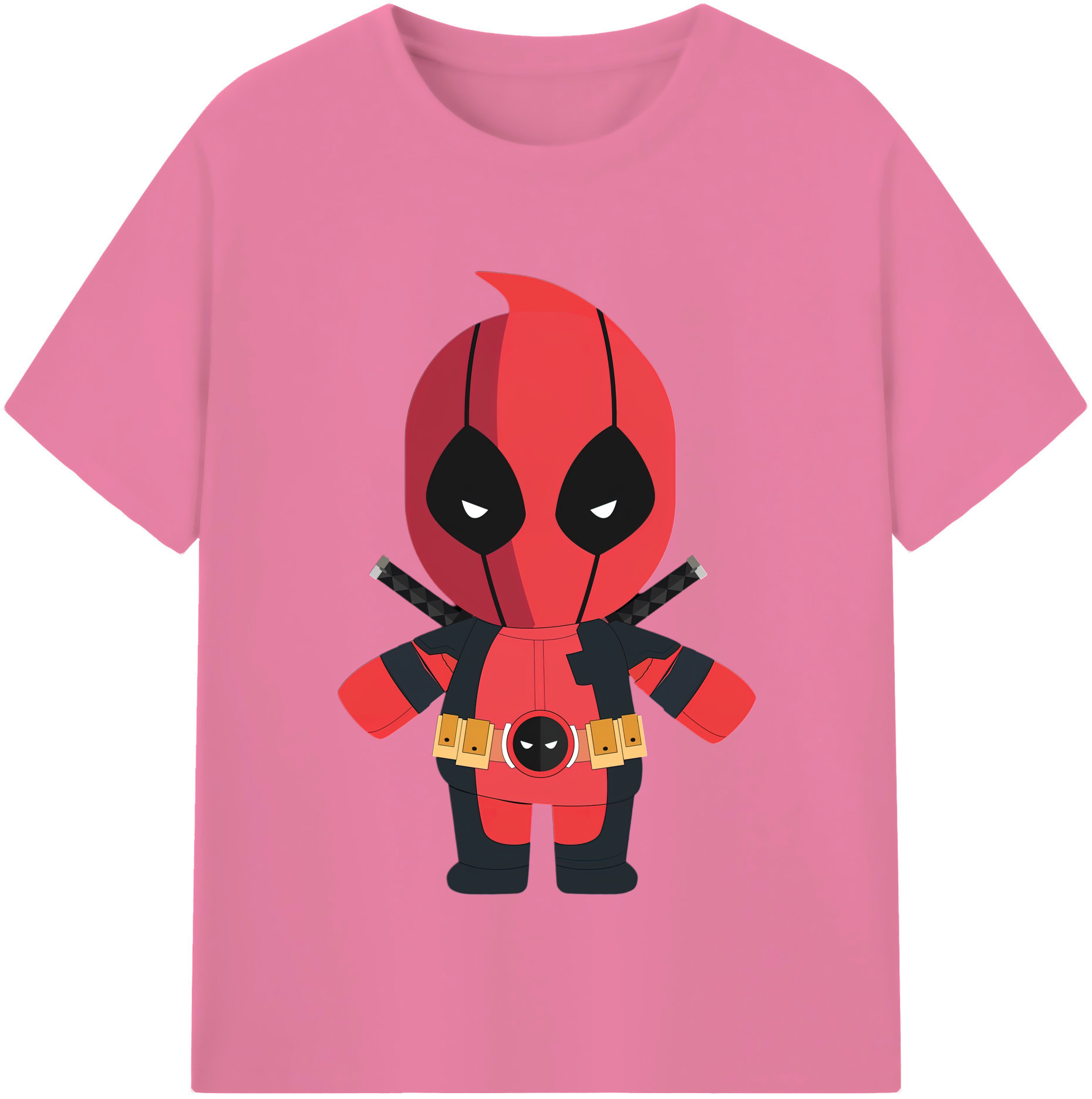 （画像用） Deadpool デッドプール 綿100％半袖Tシャツ（フロントプリント）